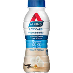 Photo of Atkins Low Carb Creamy Vanilla Protein Shake 330ml