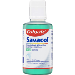 Photo of Colgate Savacol Mint Antiseptic Mouth & Throat Rinse 300ml