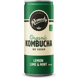 Photo of Remedy Kombucha Lemon Lime & Mint Can