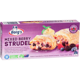 Photo of Borg's Mixed Berry Strudel 600gm