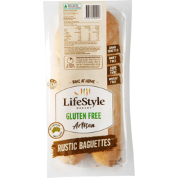 Photo of Lifestyle Bakery Gluten Free Rustic Half Baguette 2 Pack 260g