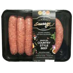 Photo of Sausages Beef Country Style 500