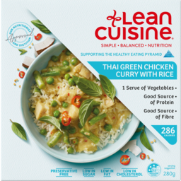 Photo of Lean Cuisine Thai Green Chicken Curry With Rice 280g