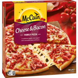 Photo of McCain Family Pizza Cheese & Bacon 500g