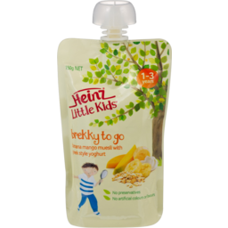 Photo of Heinz Little Kids Brekky To Go Banana Mango Muesli With Greek Style Yoghurt 1-3 Years Pouch