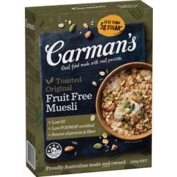 Photo of Carmans Original Fruit Free Muesli 500g
