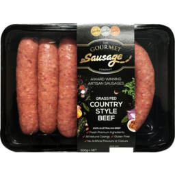 Photo of Sausages Beef Country Style 500
