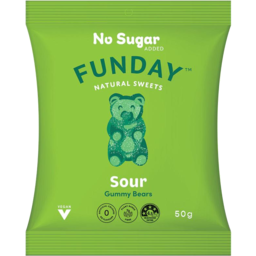 Photo of Funday No Sugar Vegan Sour Gummy Bears