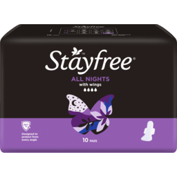 Photo of Stayfree All Nights Extra Long Wings Sanitary Pads 10 Pack