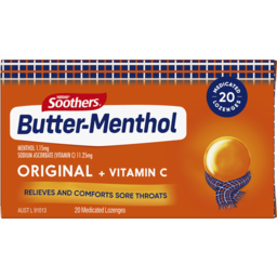 Photo of Nestle Soothers Butter-Menthol 20 X Throat Lozenges Carton