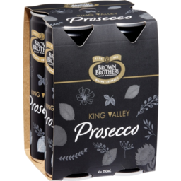 Photo of Brown Bros Prosecco Nv Cans 4x250ml