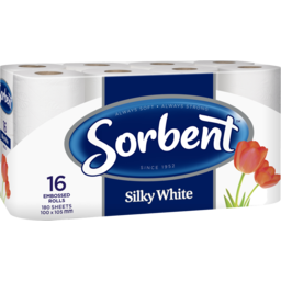 Photo of Sorbent Silky White Toilet Tissue 16 Pack 
