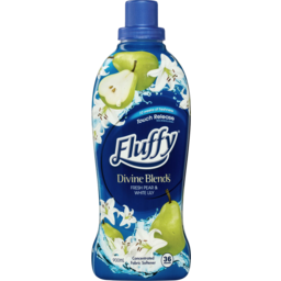 Photo of Fabric Softener, Fluffy Divine Blends Fresh Pear & White Lily 900 ml