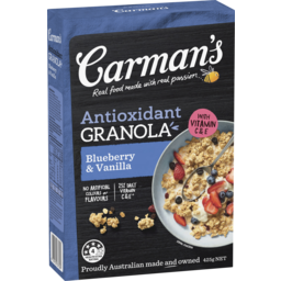 Photo of Carman's Antioxidant Granola Blueberry & Vanilla 425g 425g