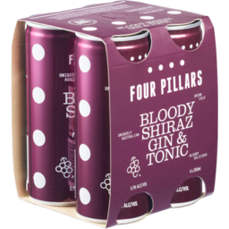Photo of Four Pillars Bloody Shiraz Gin & Tonic 4pk