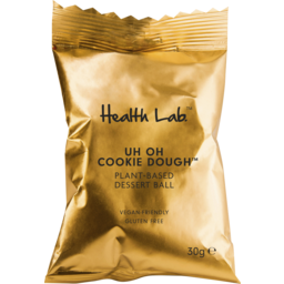 Photo of Health Lab Uh Oh Cookie Dough Plant-Based Dessert Ball 30gm