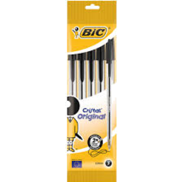 Photo of Bic Cristal Black Pen 5pk