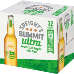 Photo of Speights Summit Ultra Lime Low Carb Bottles 330ml 12 Pack