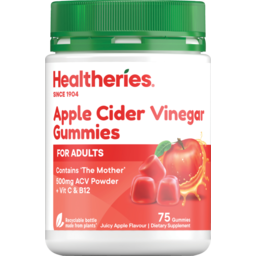 Photo of Healtheries Gummies Gummy Apple Cider Vinegar 75 Pack