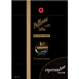 Photo of Vittoria Coffee Mountain Grown Blend Capsules 12 Pack 78g