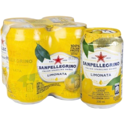 Photo of San Pellegrino Limonata Cans 4 Pack