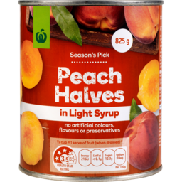 Photo of WW Peach Halves In Syrup 825g