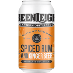 Photo of Beenleigh Spiced Rum & Ginger Beer Can 375ml 