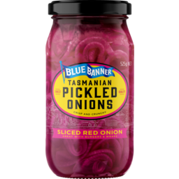 Photo of Blue Banner Tasmanian Pickled Onions Sliced Red Onion