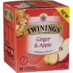 Photo of Twinings Ginger & Apple Infusion Tea Bags 10 Pack 20g 20g
