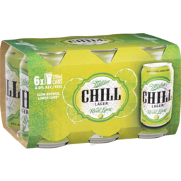 Photo of Miller Chill With Lime Cans 4% 6 Pack Cans