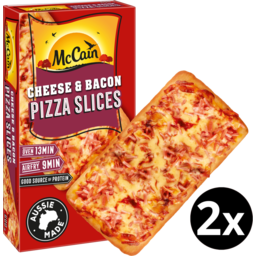 Photo of Mccain Pizza Slices Cheese & Bacon