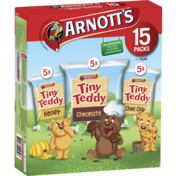 Photo of Arnott's Tiny Teddy Biscuits Variety 375g 15pk
