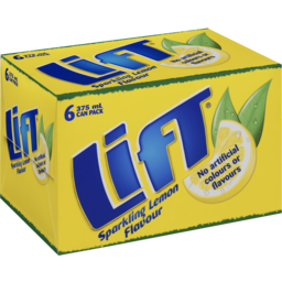 Photo of Lift Sparkling Lemon 6 X 375ml Cans 