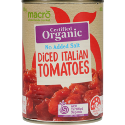 Photo of Macro Organic Tomatoes Diced No Added Salt 400g