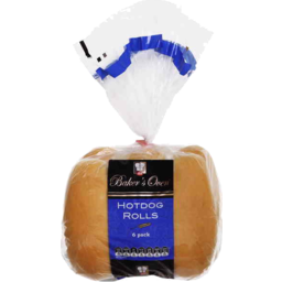 Photo of IGA Bakers Oven Bread Rolls Hot Dog 6pk
