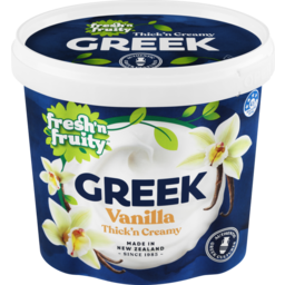 Photo of Fresh n Fruity Yoghurt Greek Style Vanilla 1kg