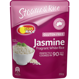 Photo of Sunrice Steamed Rice Jasmine Fragrant White Rice Perfectly Cooked In 90 Secs Gluten Free