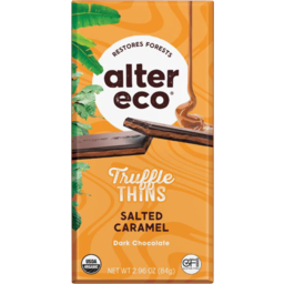 Photo of Alter Eco Truffle Thins Caramel 84g