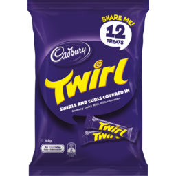 Photo of Cadbury Twirl Chocolate Sharepack 12 Pieces 168g