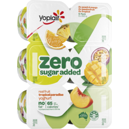 Photo of Yoplait Forme Zero Passionfruit, Tropical & Peach & Mango Yoghurt Multipack 6x160g