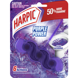 Photo of Harpic Purple Power Toilet Block Cleaner Lilac Meadow 1 Unit