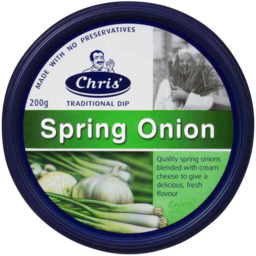 Photo of Chris Greek Dips Spring Onion 200gm
