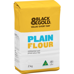 Photo of Black & Gold Plain Flour