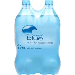 Photo of Kiwi Blue Lightly Sparkling Spring Water 1.25L 4 Pack