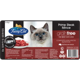 Photo of Fussy Cat Grain Free Prime Steak Mince Chilled Cat Food 5.0x90g