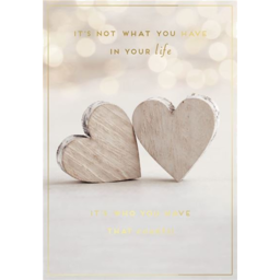 Photo of Henderson Greetings Card Love Wooden Hearts