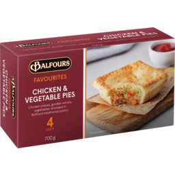 Photo of Balfours Pie Chicken & Vegetable 4pk 700g