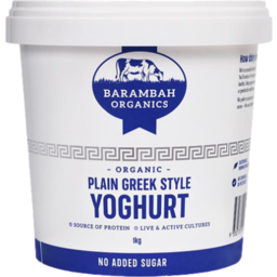 Photo of BARAMBAH ORGANICS Org Plain Greek Yoghurt