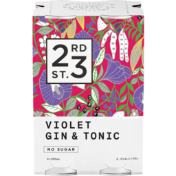 Photo of 23rd St Violet G&T 4*300ml