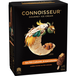 Photo of Connoisseur Salted Caramle And Macadamia Ice Cream 4 Pack
